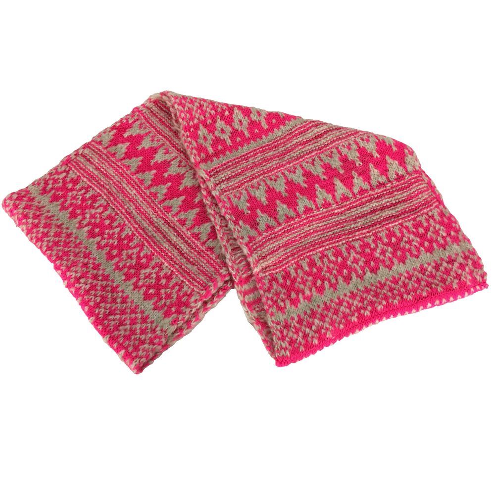 NWT Aeropostale Infinity Wool Scarf 62"x12" Pink Nordic Neck Loop Women $35